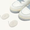 GOLF LOW SNEAKERS IN WHITE AND PEARL BLUE LEATHER GOLF LOW SNEAKERS IN WHITE AND PEARL BLUE LEATHER