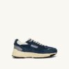 HYPERWAY SNEAKERS IN ENSIGN BLUE AND SILVER-TONE SUEDE AND MESH HYPERWAY SNEAKERS IN ENSIGN BLUE AND SILVER-TONE SUEDE AND MESH