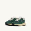 HYPERWAY SNEAKERS IN MALACHITE COLOR AND SILVER-TONE SUEDE AND MESH