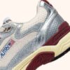 HYPERWAY SNEAKERS IN WHITE AND SILVER-TONE LAMINATED LEATHER AND MESH HYPERWAY SNEAKERS IN WHITE AND SILVER-TONE LAMINATED LEATHER AND MESH