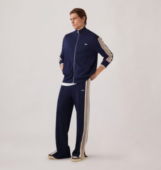 KNITTED TENNIS VISCOSE JOGGERS MAN