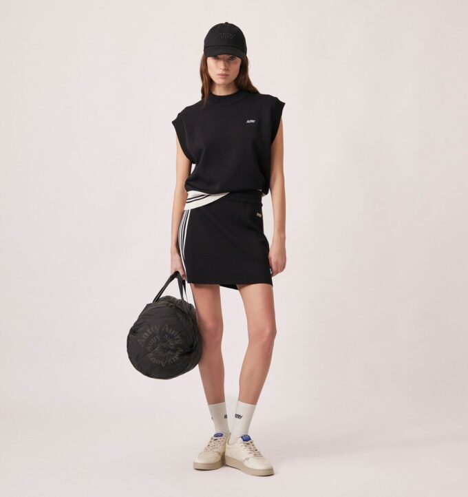 KNITTED TENNIS VISCOSE SKIRT WOMAN