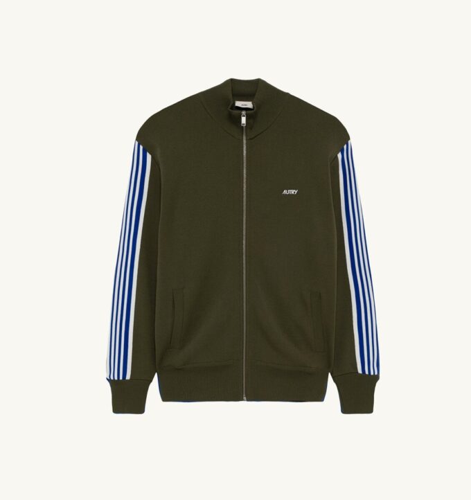 KNITTED TENNIS VISCOSE ZIP JACKET MAN KNITTED TENNIS VISCOSE ZIP JACKET MAN