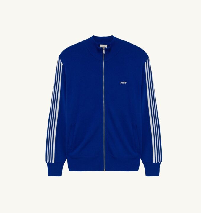 KNITTED TENNIS VISCOSE ZIP JACKET MAN KNITTED TENNIS VISCOSE ZIP JACKET MAN