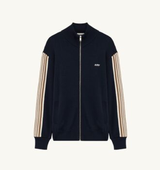 KNITTED TENNIS VISCOSE ZIP JACKET MAN KNITTED TENNIS VISCOSE ZIP JACKET MAN