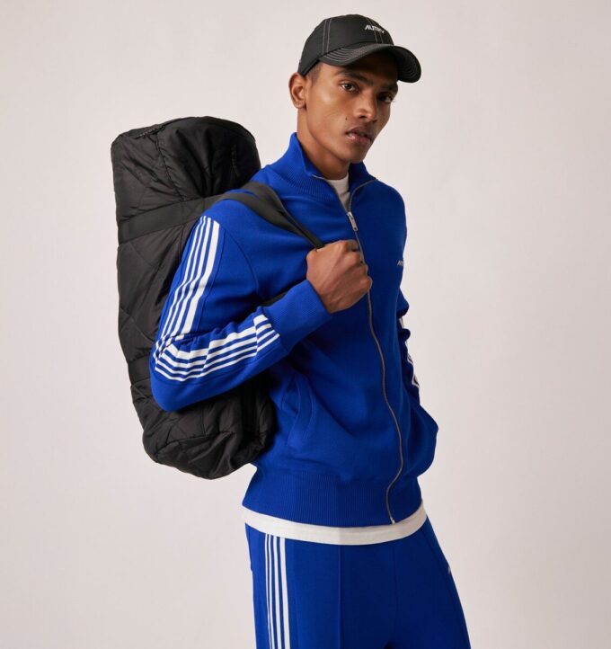 KNITTED TENNIS VISCOSE ZIP JACKET MAN KNITTED TENNIS VISCOSE ZIP JACKET MAN