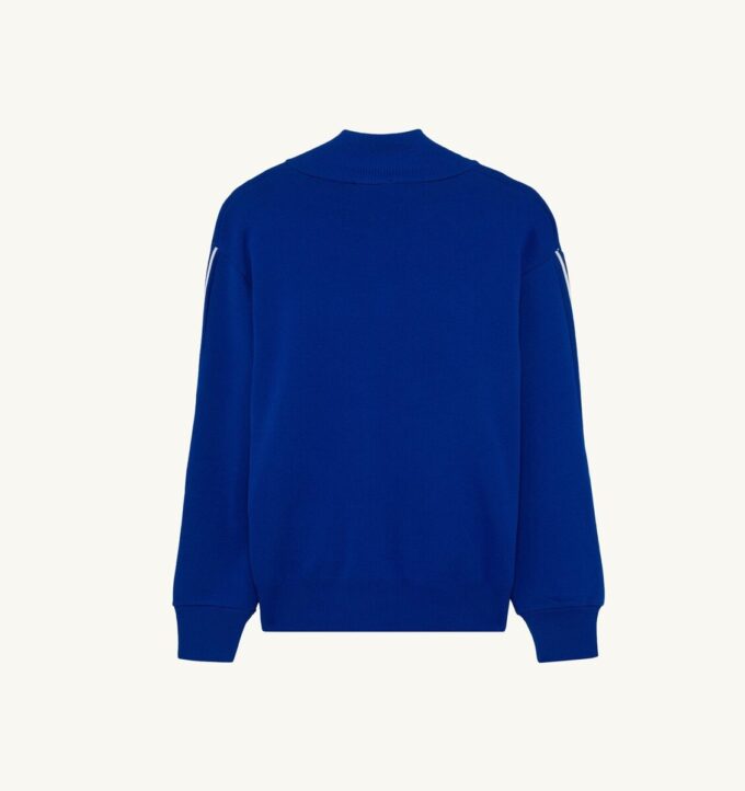 KNITTED TENNIS VISCOSE ZIP JACKET MAN KNITTED TENNIS VISCOSE ZIP JACKET MAN