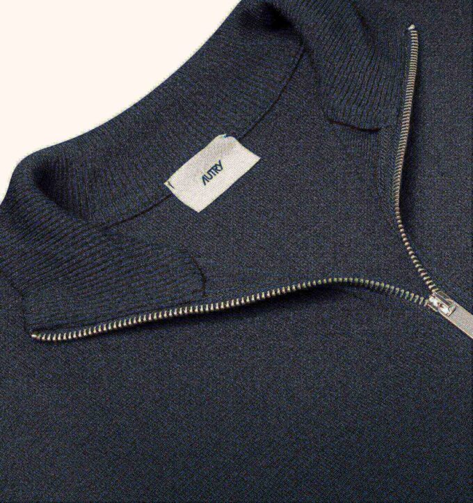 KNITTED TENNIS VISCOSE ZIP JACKET MAN