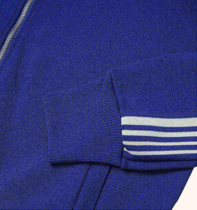 KNITTED TENNIS VISCOSE ZIP JACKET MAN KNITTED TENNIS VISCOSE ZIP JACKET MAN