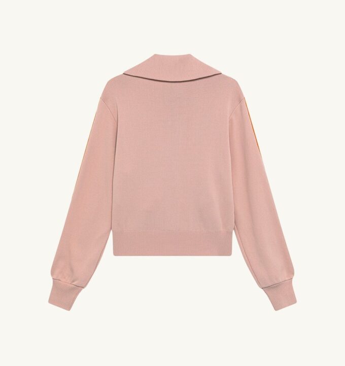 KNITTED TENNIS VISCOSE ZIP JACKET WOMAN