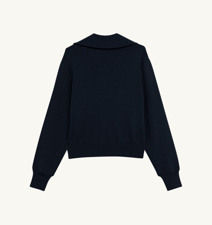 KNITTED TENNIS VISCOSE ZIP JACKET WOMAN