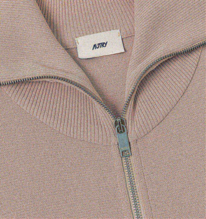 KNITTED TENNIS VISCOSE ZIP JACKET WOMAN