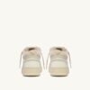 MED-WAY SNEAKERS IN LEATHER AND SHEARLING COLOR WHITE AND MARSHMALLOW