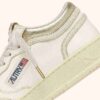 MED-WAY SNEAKERS IN LEATHER COLOR MARSHMALLOW AND PLATINUM