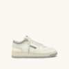 MED-WAY SNEAKERS IN LEATHER COLOR MARSHMALLOW AND VAPOR
