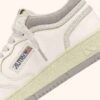 MED-WAY SNEAKERS IN LEATHER COLOR MARSHMALLOW AND VAPOR