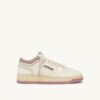 MED-WAY SNEAKERS IN LEATHER COLOR MARSHMALLOW AND ZEPHYR