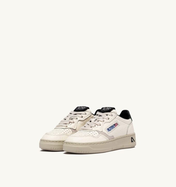 MEDALIST KIDS LOW SNEAKERS IN LEATHER COLOR LOFT AND MOUNTAIN