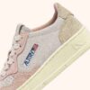 MEDALIST KIDS LOW SNEAKERS IN POWDER PINK AND SAND IN SUEDE