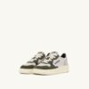MEDALIST KIDS LOW SNEAKERS IN SCHIO GREEN AND LOFT GRAY IN SUEDE
