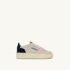 MEDALIST KIDS LOW SNEAKERS IN SUEDE COLOR ATLANTIC WHITE AND ROSEMARY