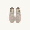 MEDALIST KIDS LOW SNEAKERS IN SUEDE COLOR ATLANTIC WHITE AND ROSEMARY