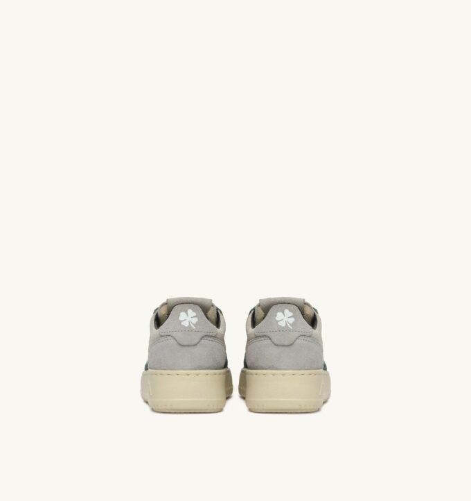 MEDALIST KIDS LOW SNEAKERS IN SUEDE COLOR LOFT WHITE AND GREEN