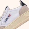 MEDALIST KIDS LOW SNEAKERS IN WHITE AND SPACE BLUE SUEDE