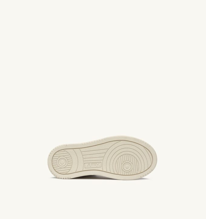 MEDALIST KIDS MID SNEAKERS IN WHITE BROWN AND PINK LEATHER MEDALIST KIDS MID SNEAKERS IN WHITE BROWN AND PINK LEATHER