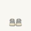 MEDALIST KIDSTRIPES LOW BICOLOR SNEAKERS IN WHITE AND LIGHT GRAY LEATHER MEDALIST KIDSTRIPES LOW BICOLOR SNEAKERS IN WHITE AND LIGHT GRAY LEATHER