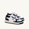 MEDALIST LOW BICOLOR SNEAKERS IN WHITE AND BLUE LEATHER MEDALIST LOW BICOLOR SNEAKERS IN WHITE AND BLUE LEATHER