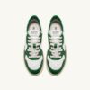 MEDALIST LOW BICOLOR SNEAKERS IN WHITE AND GREEN LEATHER