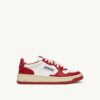 MEDALIST LOW BICOLOR SNEAKERS IN WHITE AND RED LEATHER MEDALIST LOW BICOLOR SNEAKERS IN WHITE AND RED LEATHER
