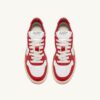 MEDALIST LOW BICOLOR SNEAKERS IN WHITE AND RED LEATHER MEDALIST LOW BICOLOR SNEAKERS IN WHITE AND RED LEATHER