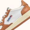 MEDALIST LOW BICOLOR SNEAKERS IN WHITE AND SAND STORM LEATHER MEDALIST LOW BICOLOR SNEAKERS IN WHITE AND SAND STORM LEATHER