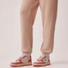 MEDALIST LOW BICOLOR SNEAKERS IN WHITE AND TEAROSE LEATHER