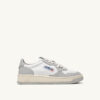 MEDALIST LOW BICOLOR SNEAKERS IN WHITE AND VAPOR LEATHER