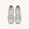 MEDALIST LOW BICOLOR SNEAKERS IN WHITE AND VAPOR LEATHER