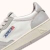 MEDALIST LOW BICOLOR SNEAKERS IN WHITE AND VAPOR LEATHER