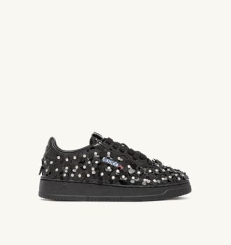 MEDALIST LOW ‘BLOOMING’ SNEAKERS IN PATENT LEATHER COLOR BLACK