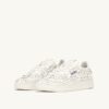 MEDALIST LOW ‘BLOOMING’ SNEAKERS IN PATENT LEATHER COLOR WHITE