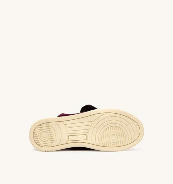 MEDALIST LOW BOW ‘VELVET’ SNEAKERS COLOR BURGUNDY