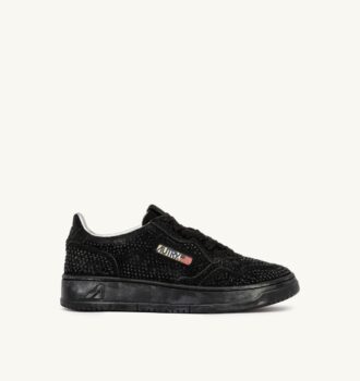 MEDALIST LOW ‘CRYSTAL’ MICRO RHINESTONES SNEAKERS BLACK