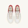 MEDALIST LOW ‘MAISON KITSUNÉ’ SNEAKERS IN WHITE AND CLAY RED LEATHER MEDALIST LOW ‘MAISON KITSUNÉ’ SNEAKERS IN WHITE AND CLAY RED LEATHER