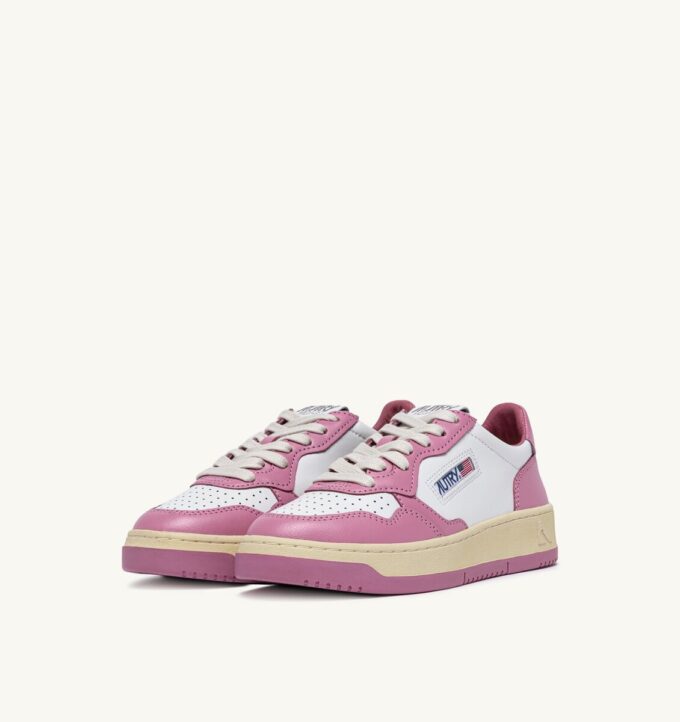 MEDALIST LOW SNEAKERS BICOLOR IN WHITE AND POLIGNAC LEATHER MEDALIST LOW SNEAKERS BICOLOR IN WHITE AND POLIGNAC LEATHER