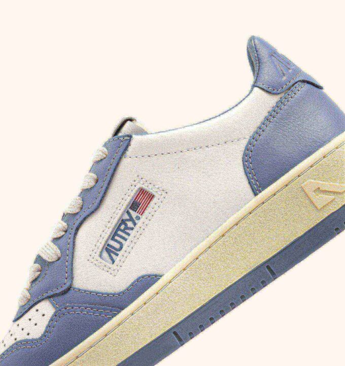 MEDALIST LOW SNEAKERS BICOLOR IN WHITE AND TEMPEST LEATHER MEDALIST LOW SNEAKERS BICOLOR IN WHITE AND TEMPEST LEATHER