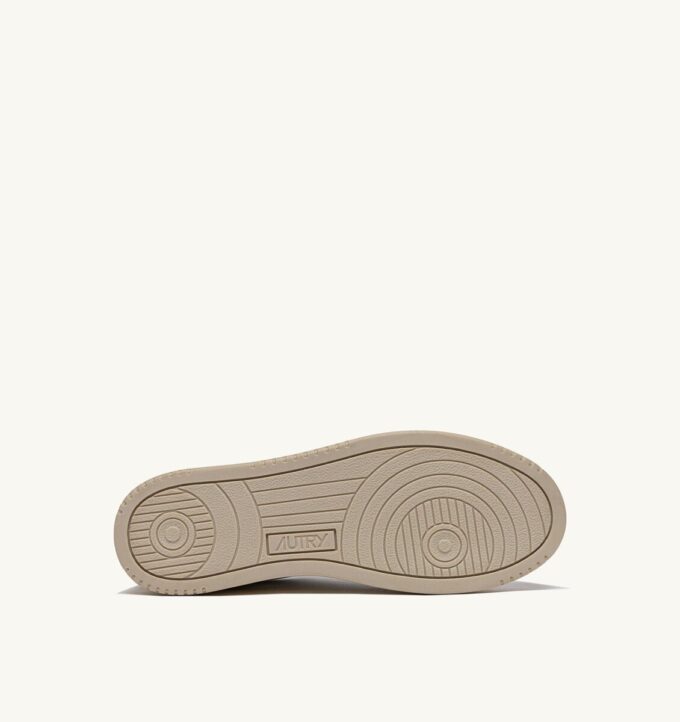 MEDALIST LOW SNEAKERS BICOLOR IN WHITE AND TIDAL FOAM LEATHER