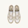 MEDALIST LOW SNEAKERS BICOLOR IN WHITE AND TIDAL FOAM LEATHER