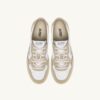 MEDALIST LOW SNEAKERS BICOLOR IN WHITE AND TIDAL FOAM LEATHER MEDALIST LOW SNEAKERS BICOLOR IN WHITE AND TIDAL FOAM LEATHER