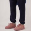 MEDALIST LOW SNEAKERS IN ASH ROSE NUBUCK LEATHER AND SUEDE